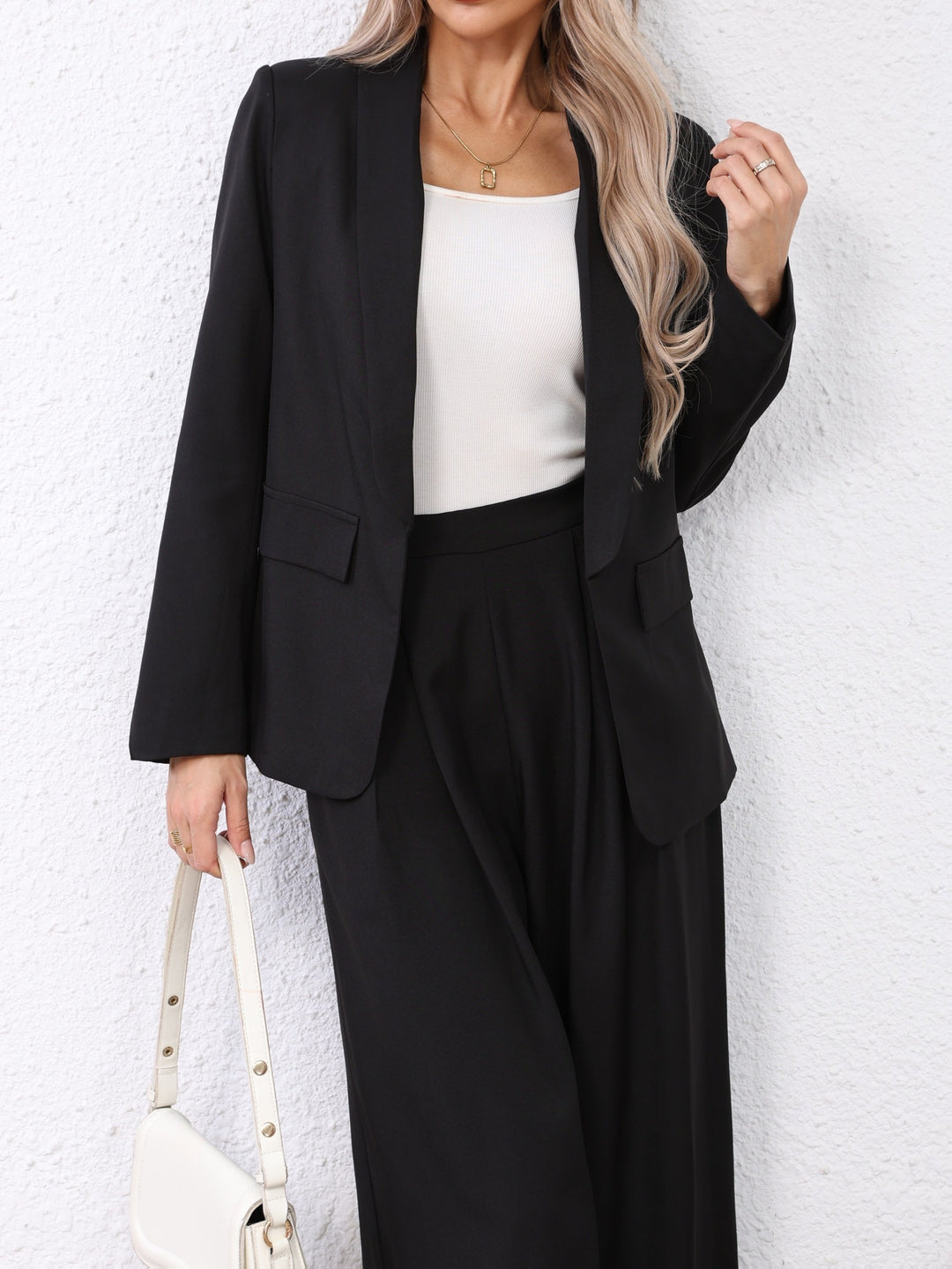 Claudia │ Women's Oversized Blazer And Wide Leg Trousers Two-Piece Set