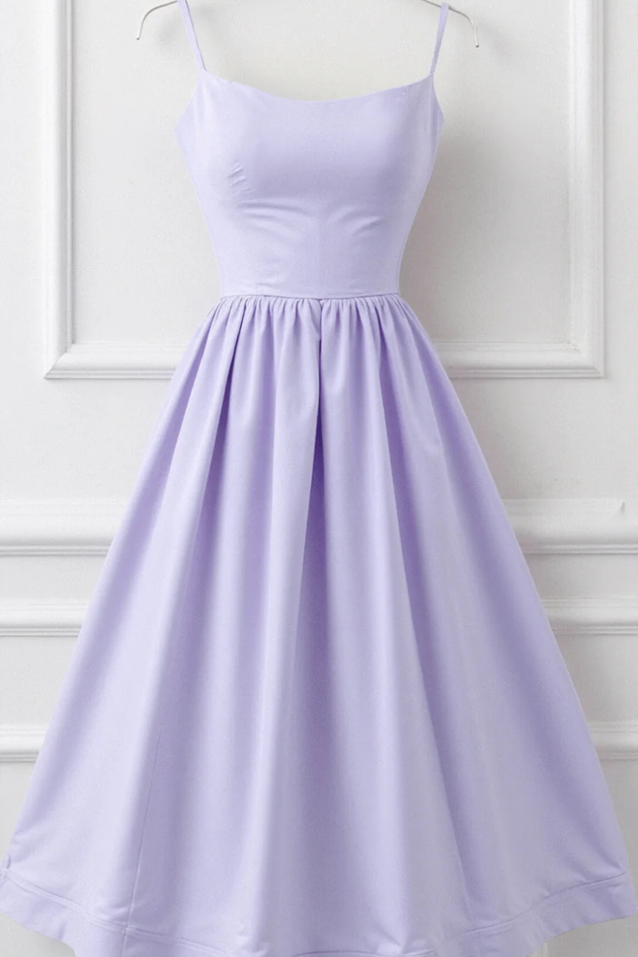 Rosalind │ Women's A-Line Midi Wedding Guest Dress With Structured Bodice