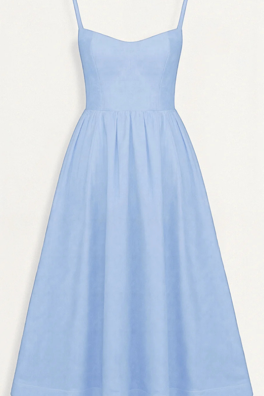 Rosalind │ Women's A-Line Midi Wedding Guest Dress With Structured Bodice