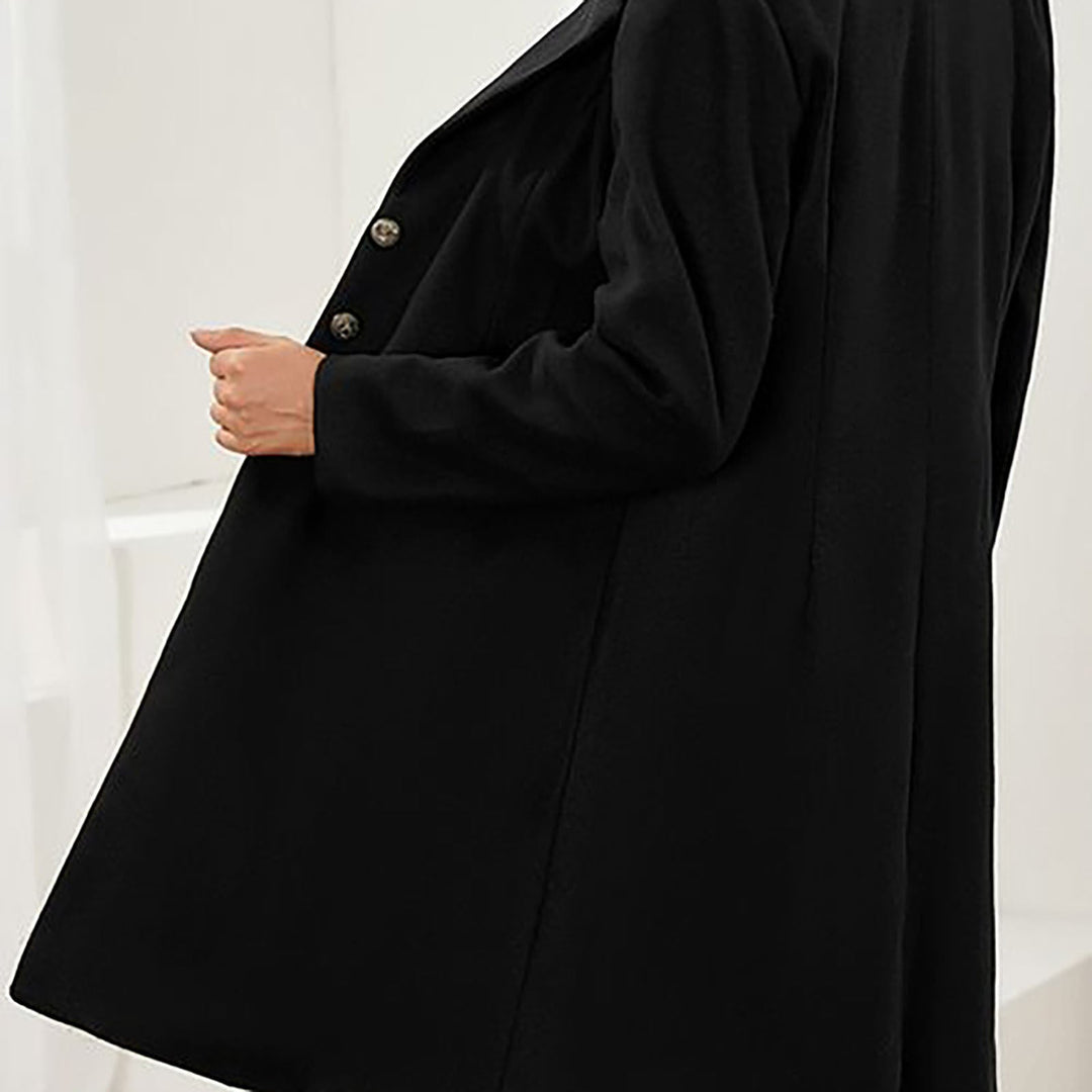 Dora │ Women's Longline Wool Coat With Button Front