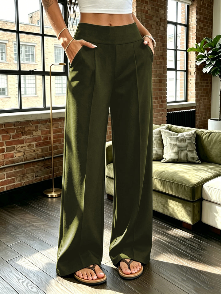 Lydia │ Women's High Waist Wide Leg Trousers