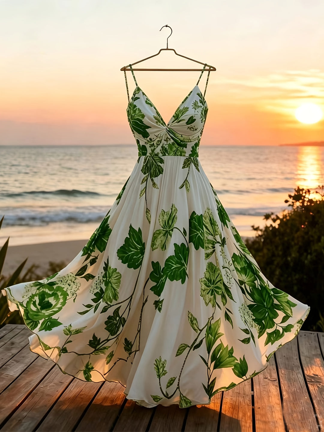 Josephine │ Women's Floral Print Sleeveless Maxi Dress