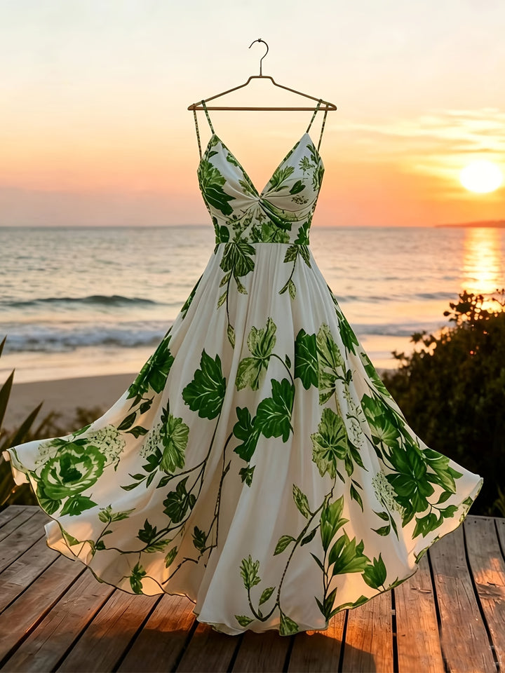 Josephine │ Women's Floral Print Sleeveless Maxi Dress