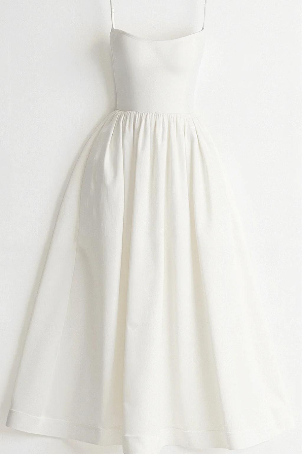 Rosalind │ Women's A-Line Midi Wedding Guest Dress With Structured Bodice