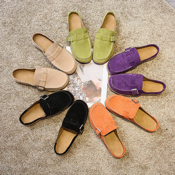 Josephine │ Women's Buckle Detail Slip-On Loafers