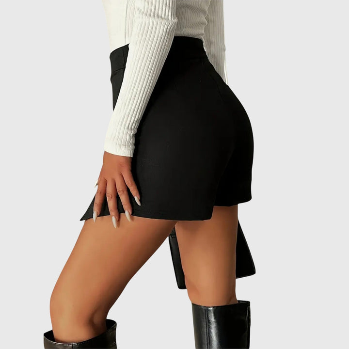 Lucy │ Women's High Waist Pencil Skirt With Hem Slit