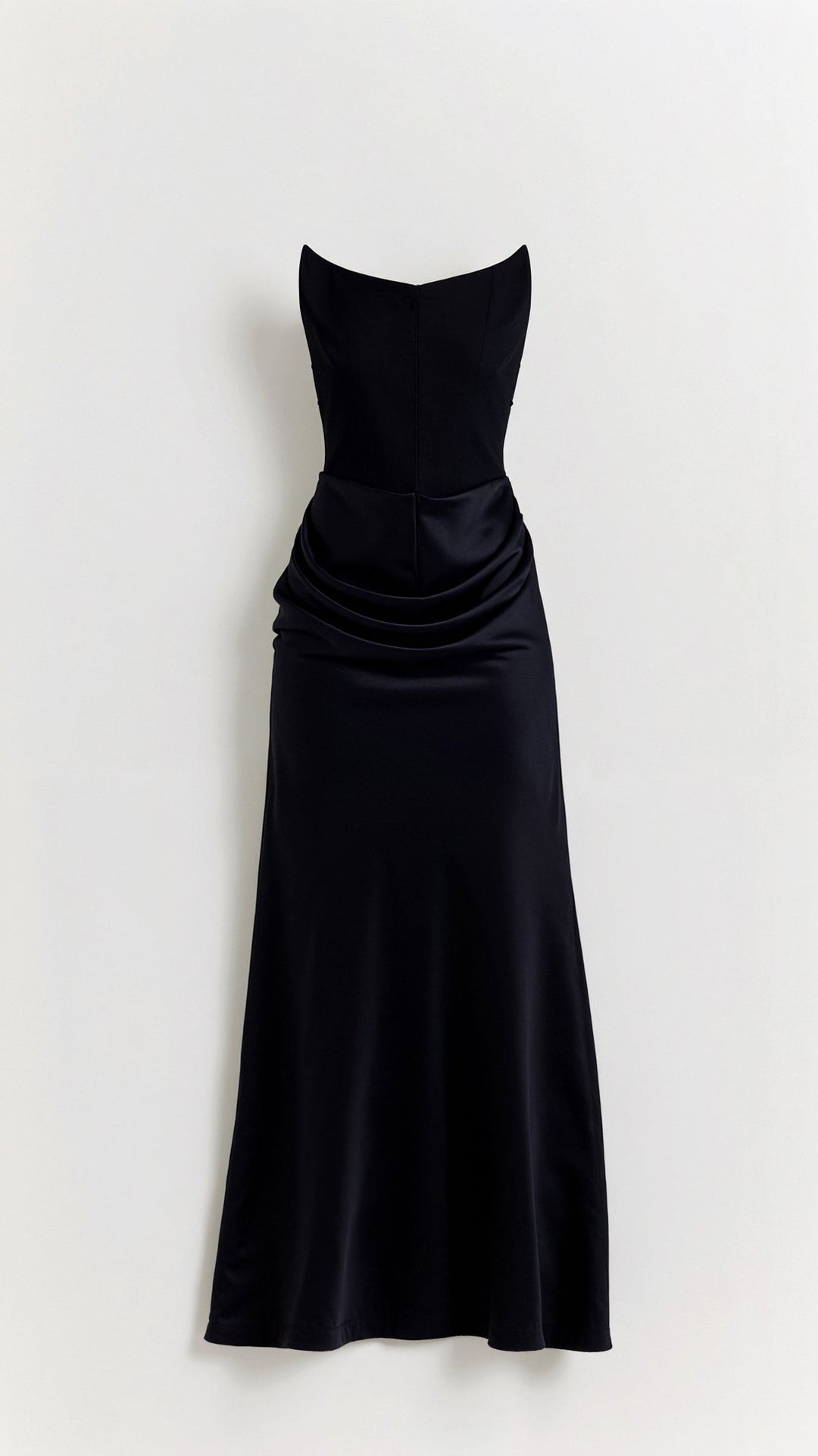Isabella | Women's Strapless Ruched Corset Bodice Maxi Dress