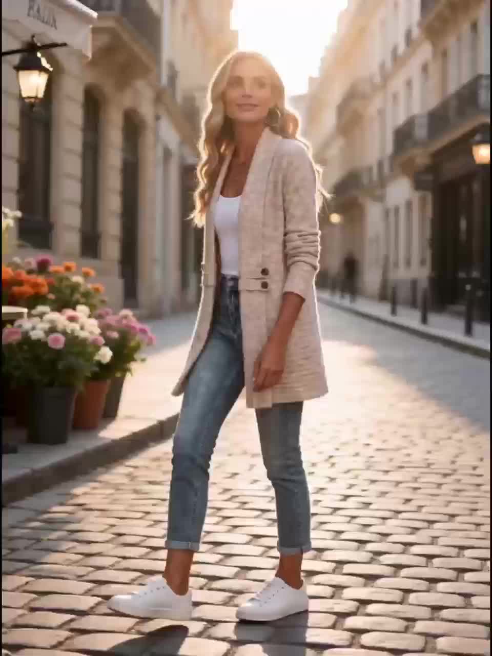 Mia | Women's Open Front Shawl Collar Belted Knit Cardigan