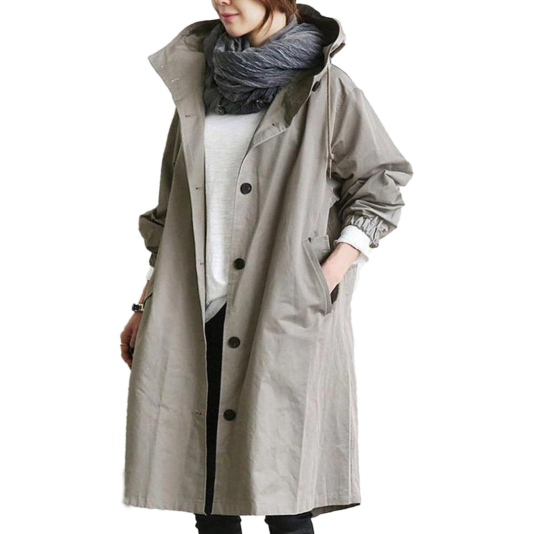Beatrice │ Women's Waterproof Longline Hooded Trench Coat