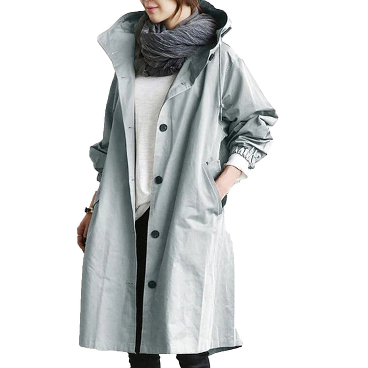 Beatrice │ Women's Waterproof Longline Hooded Trench Coat