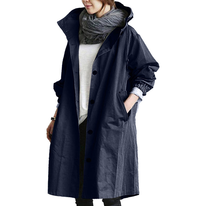 Beatrice │ Women's Waterproof Longline Hooded Trench Coat