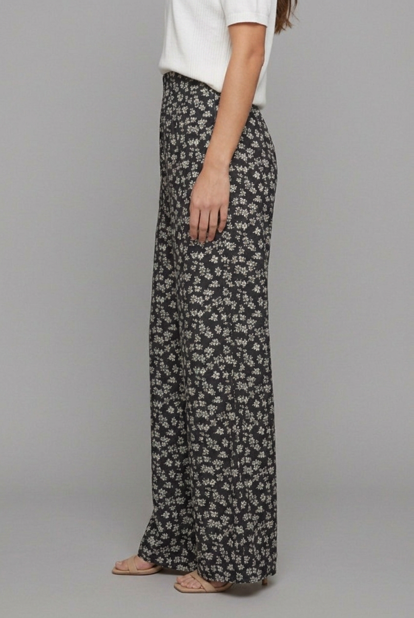 Claudia │ Women's High Waist Wide Leg Trousers