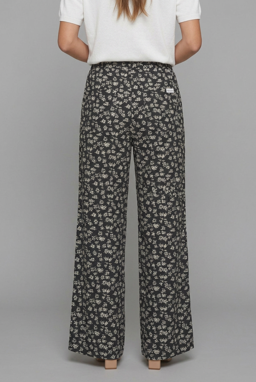 Claudia │ Women's High Waist Wide Leg Trousers