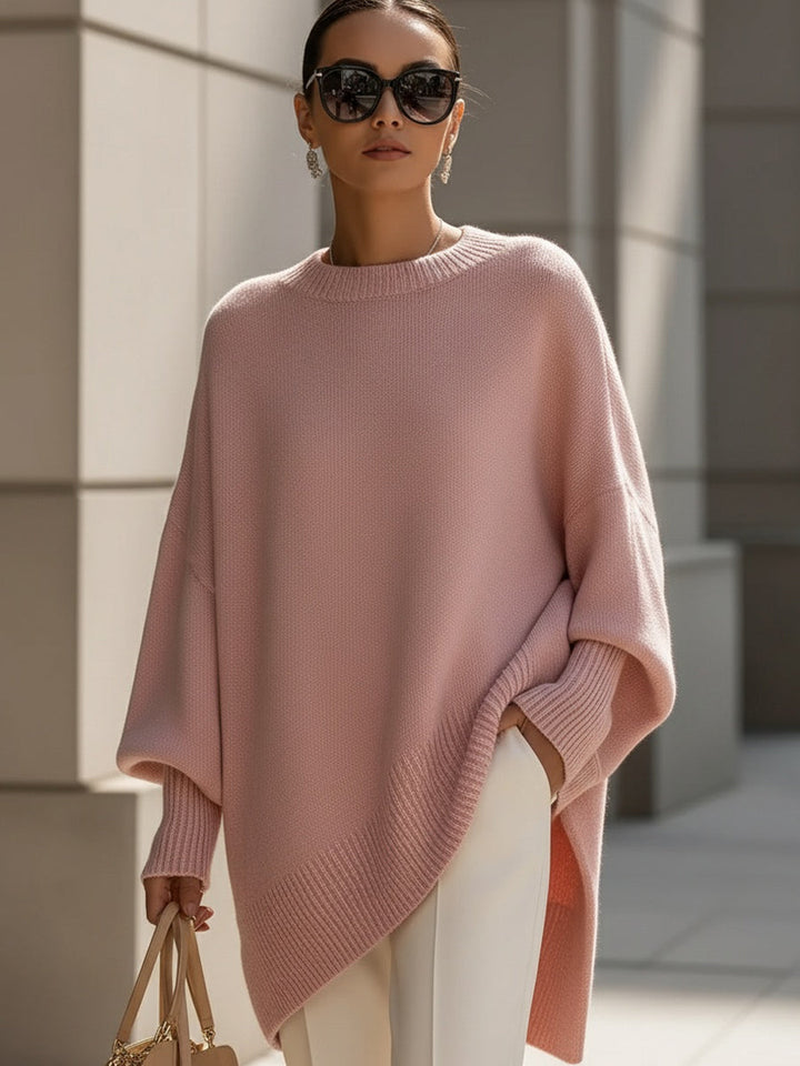 Yvonne | Women's Oversized Drape Front Knit Sweater