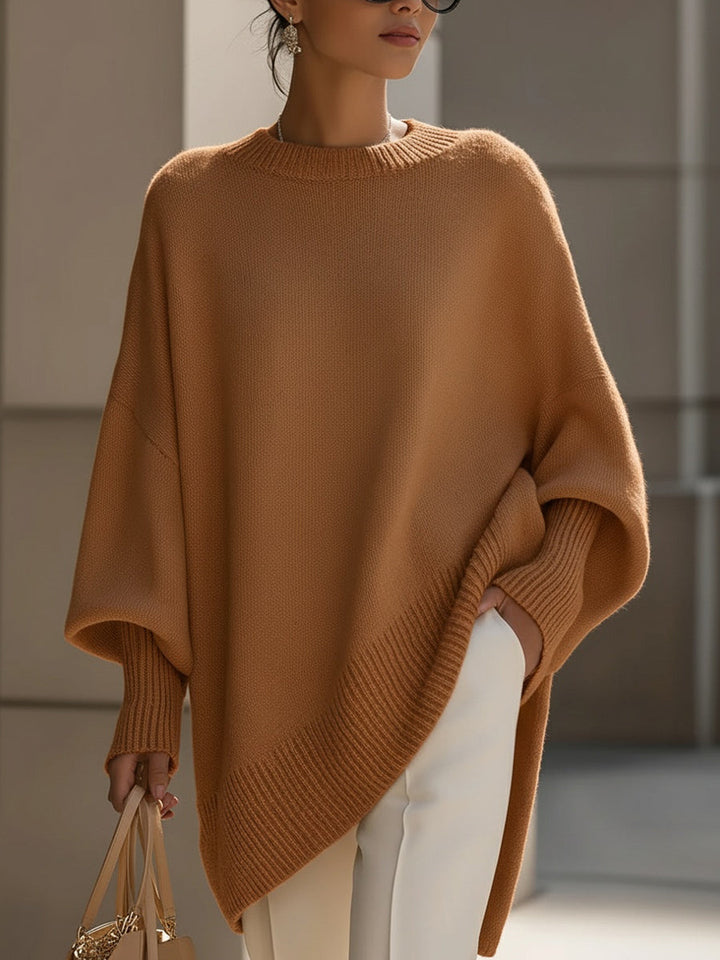 Yvonne | Women's Oversized Drape Front Knit Sweater