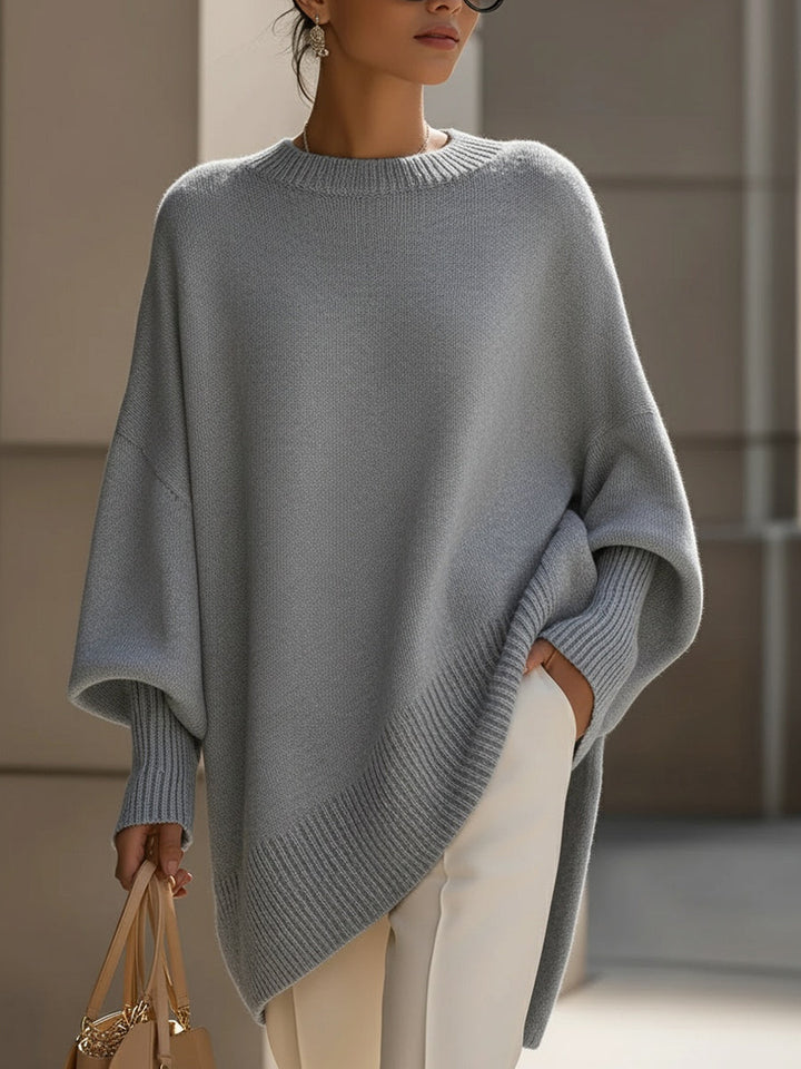 Yvonne | Women's Oversized Drape Front Knit Sweater