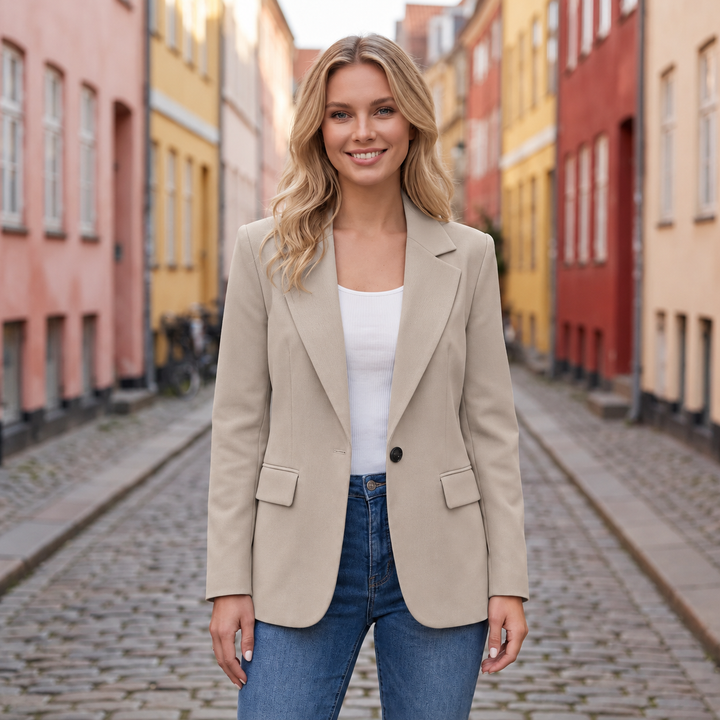 Henry │ Women's Tailored Blazer With Notch Lapel And Single Button