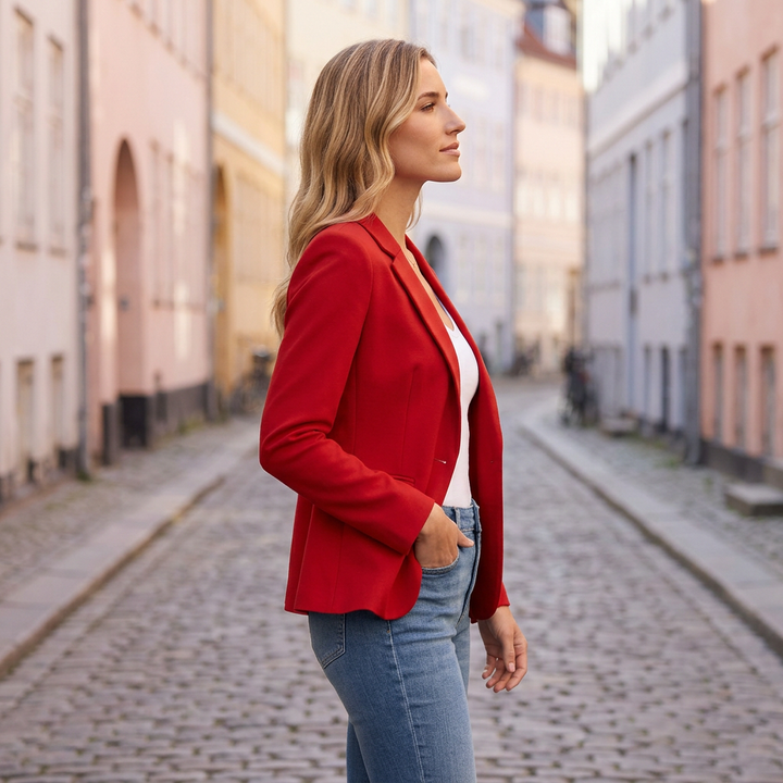 Henry │ Women's Tailored Blazer With Notch Lapel And Single Button