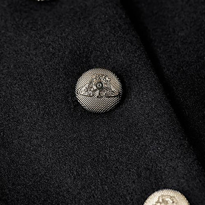 Dora │ Women's Longline Wool Coat With Button Front