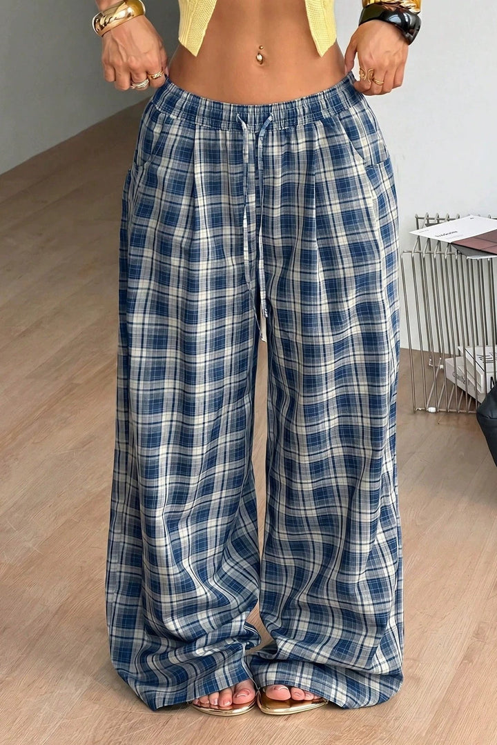Vera │ Women's Wide Leg Drawstring Waist Trousers