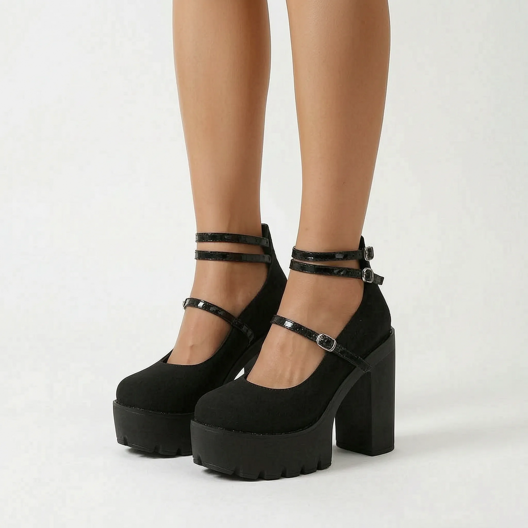 Platform Mary Jane Shoes Heels - Antonia
