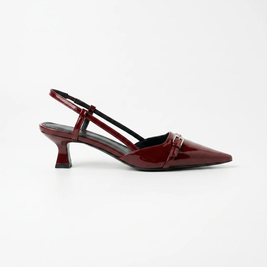 Pointed Toe Slingback Heels - Victoria