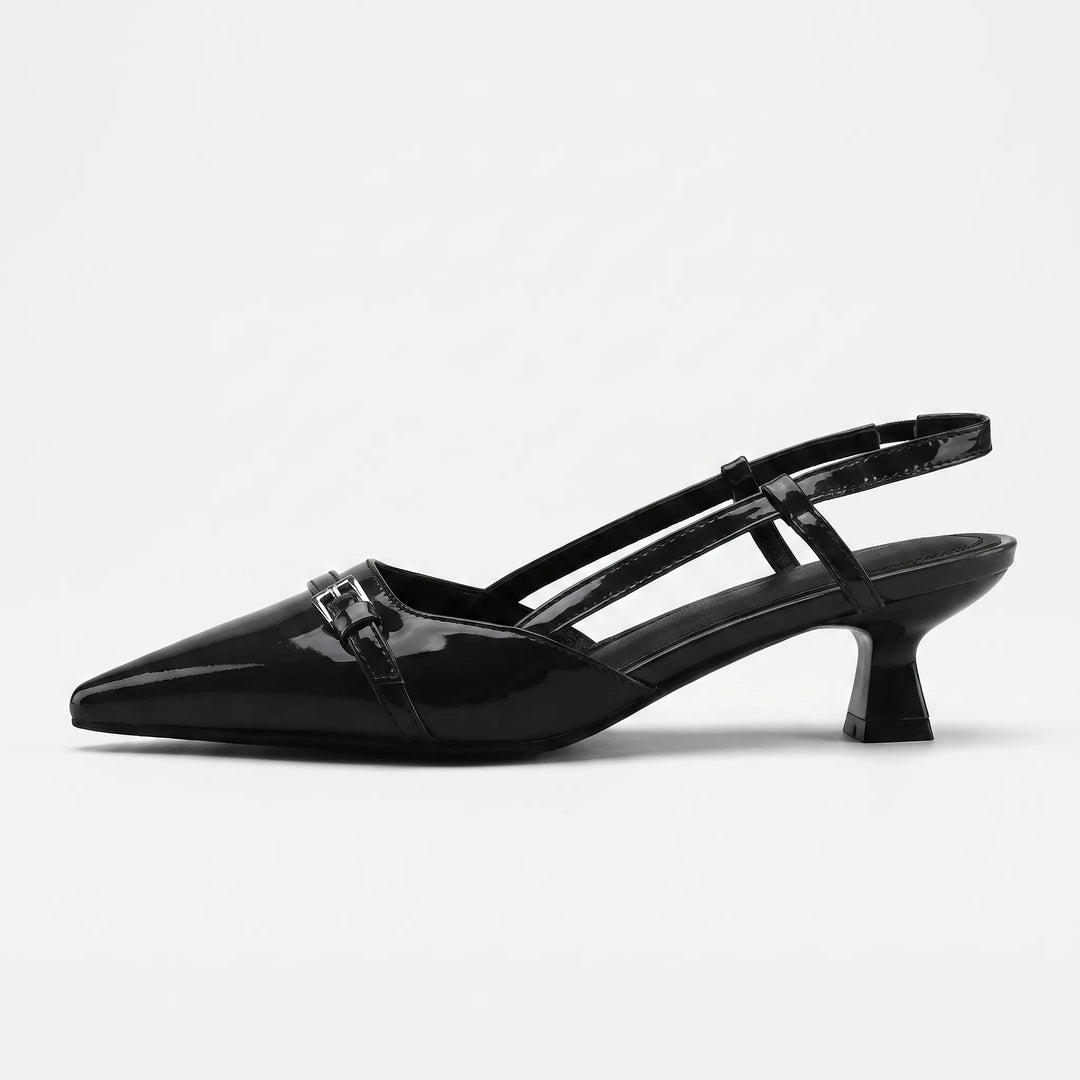 Pointed Toe Slingback Heels - Victoria