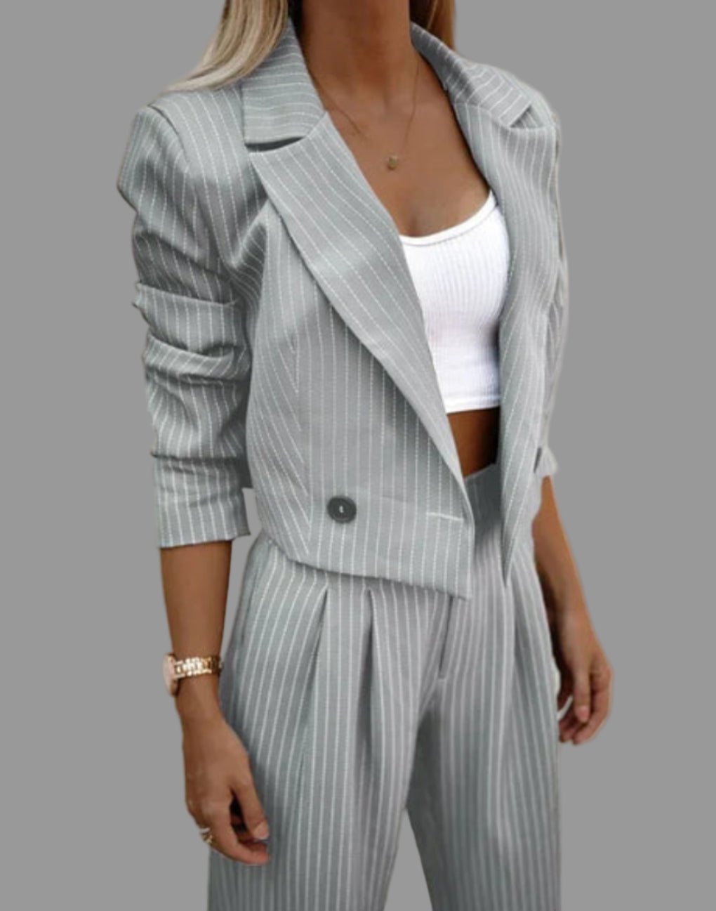 Clara │ Women's Two-Piece Blazer And Trouser Suit Set