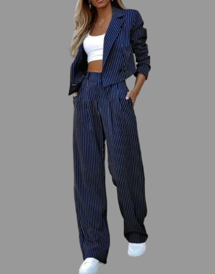 Clara │ Women's Two-Piece Blazer And Trouser Suit Set