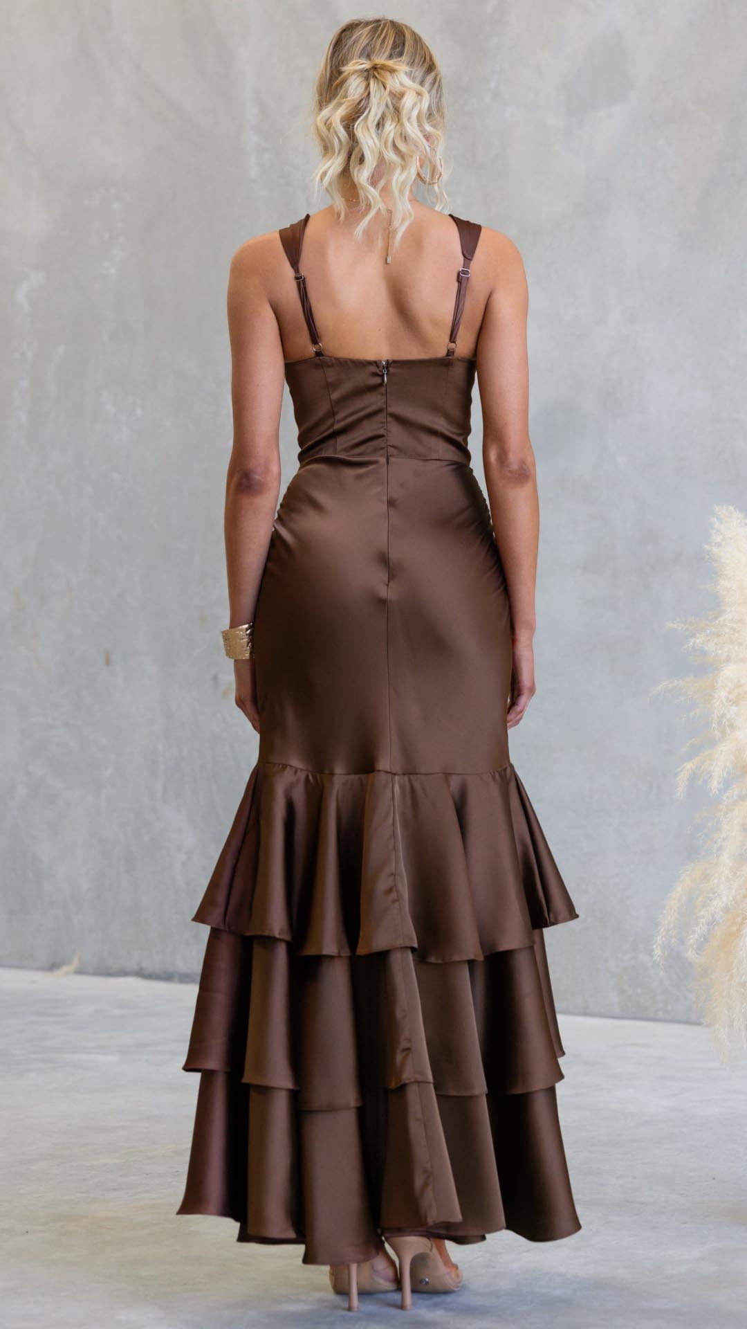 Zara │ Women's Ruched Strapless High-Low Maxi Dress