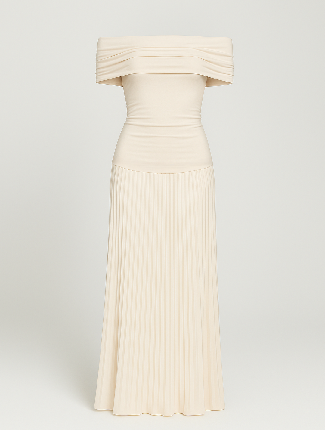 Thessaly │ Women's Pleated Maxi Wedding Guest Dress
