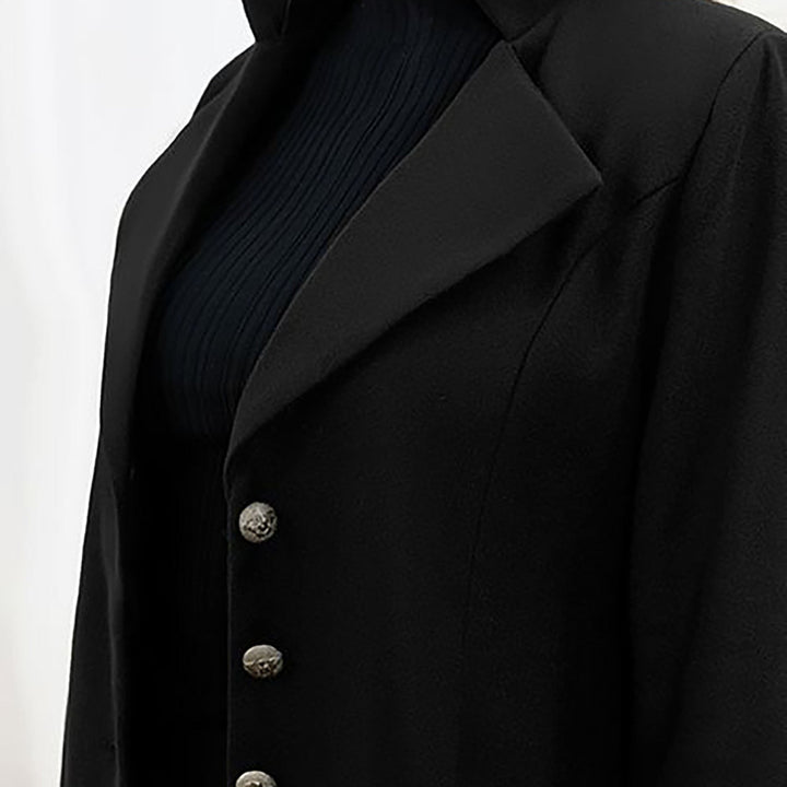 Dora │ Women's Longline Wool Coat With Button Front