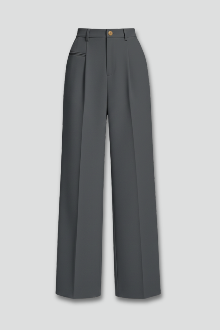 Felicity │ Women's Wide-Leg Palazzo Trousers With Front Pleats