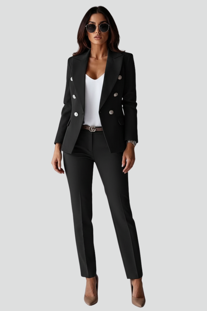 Emma │ Women's Two-Piece Tailored Blazer And Trouser Set