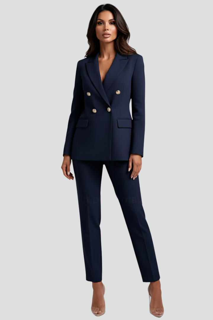 Emma │ Women's Two-Piece Tailored Blazer And Trouser Set