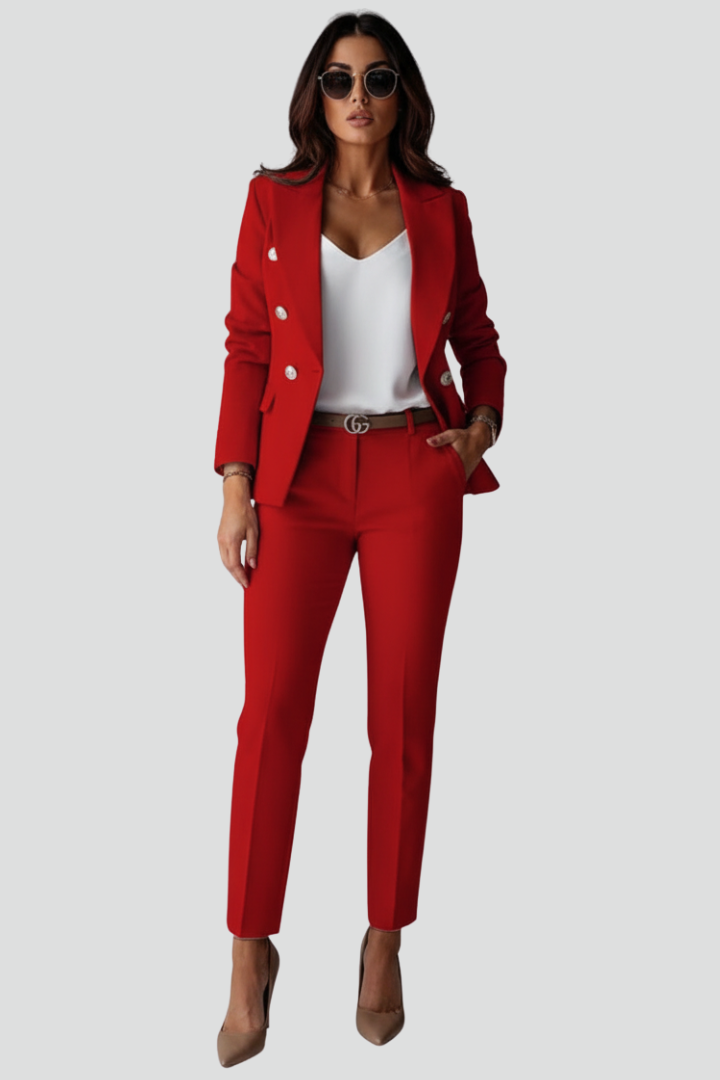 Emma │ Women's Two-Piece Tailored Blazer And Trouser Set