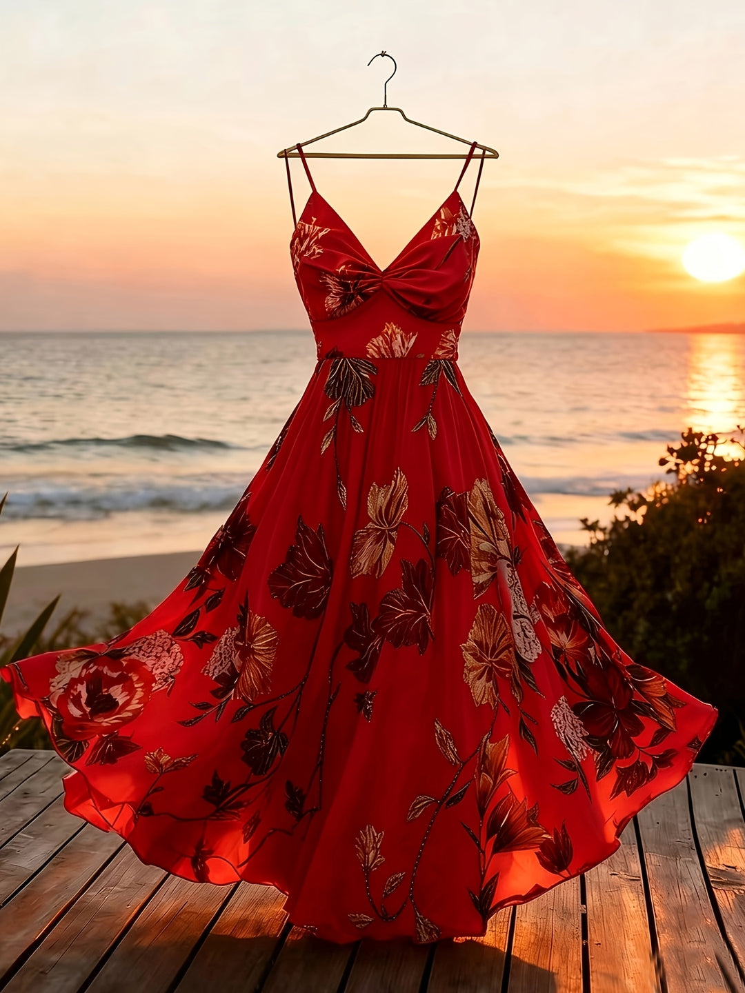 Josephine │ Women's Floral Print Sleeveless Maxi Dress