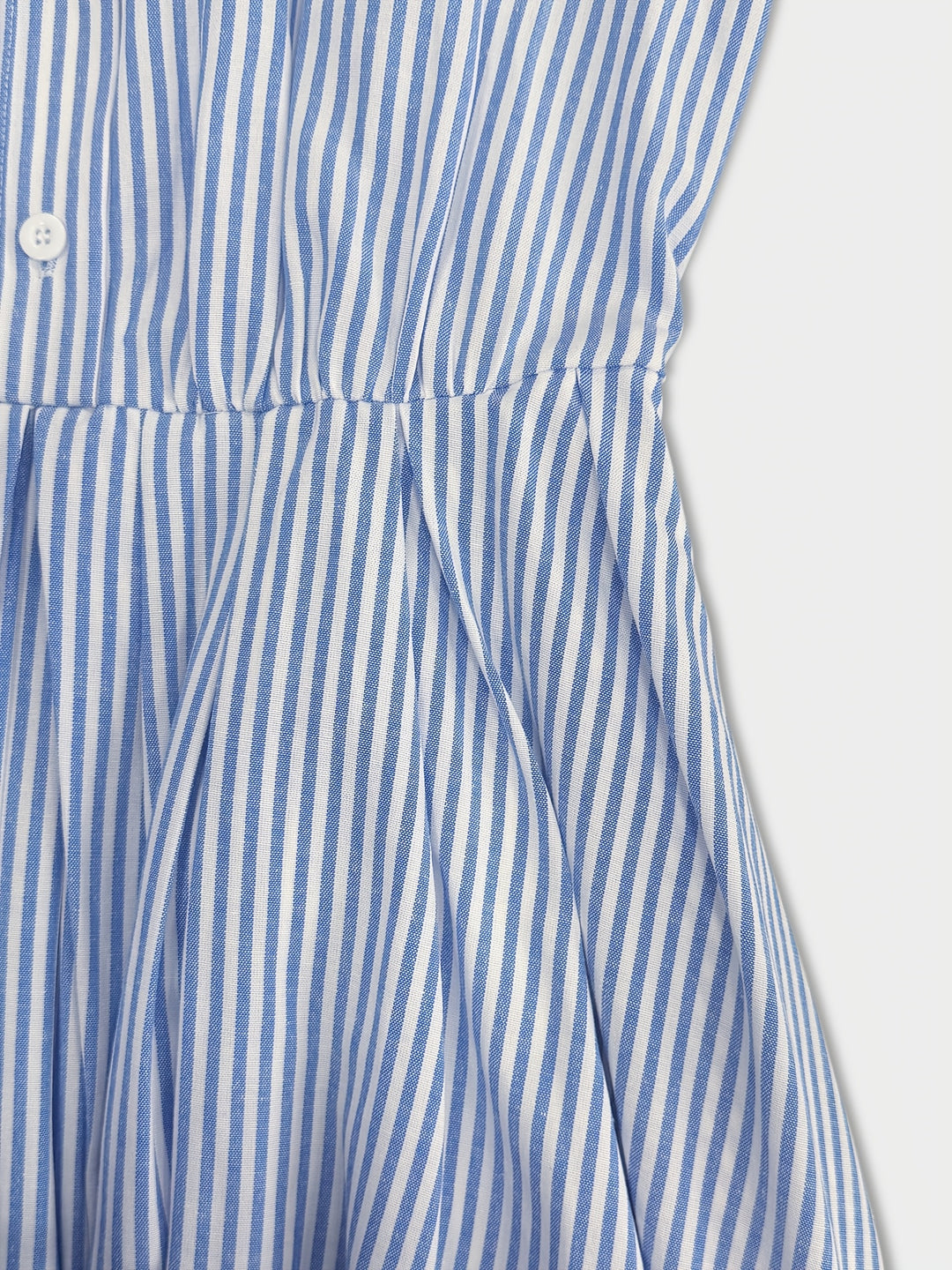 Winifred │ Women's Stripe Print Collar Button Front Tie Waist Maxi Shirt Dress