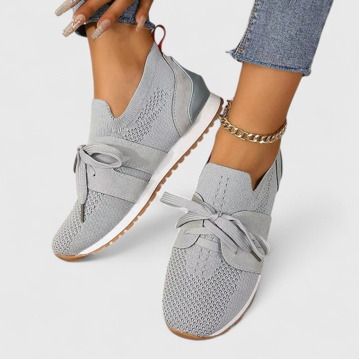 Jemima │ Women's Orthopaedic Slip-On Trainers With Lace Detail