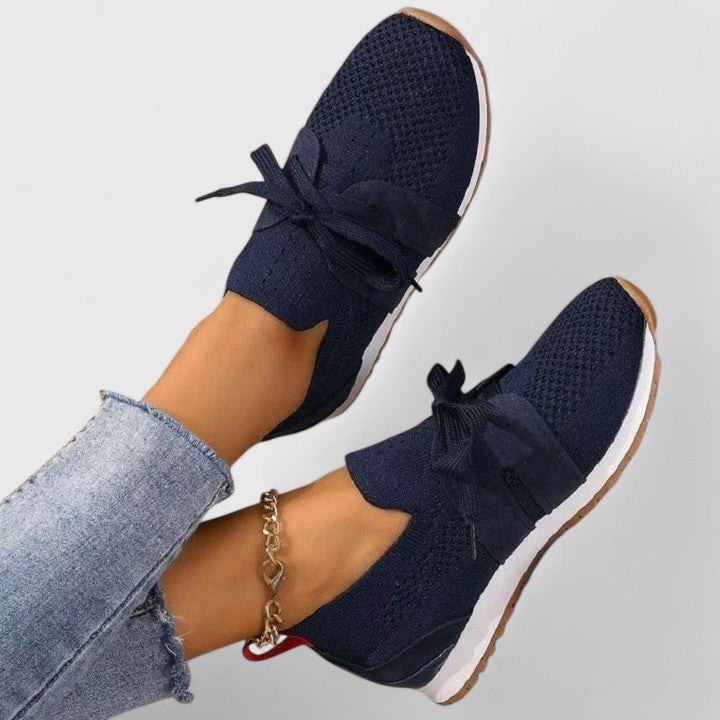 Jemima │ Women's Orthopaedic Slip-On Trainers With Lace Detail