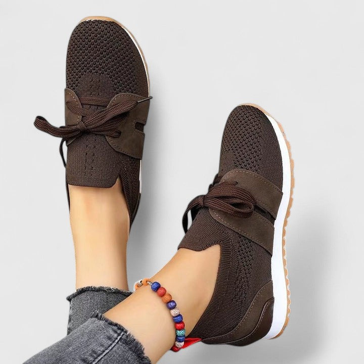 Jemima │ Women's Orthopaedic Slip-On Trainers With Lace Detail