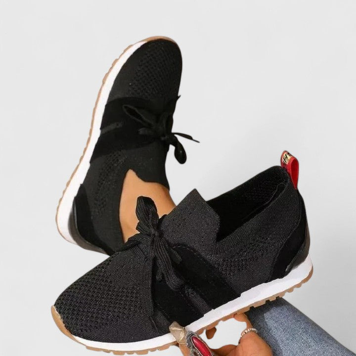 Jemima │ Women's Orthopaedic Slip-On Trainers With Lace Detail