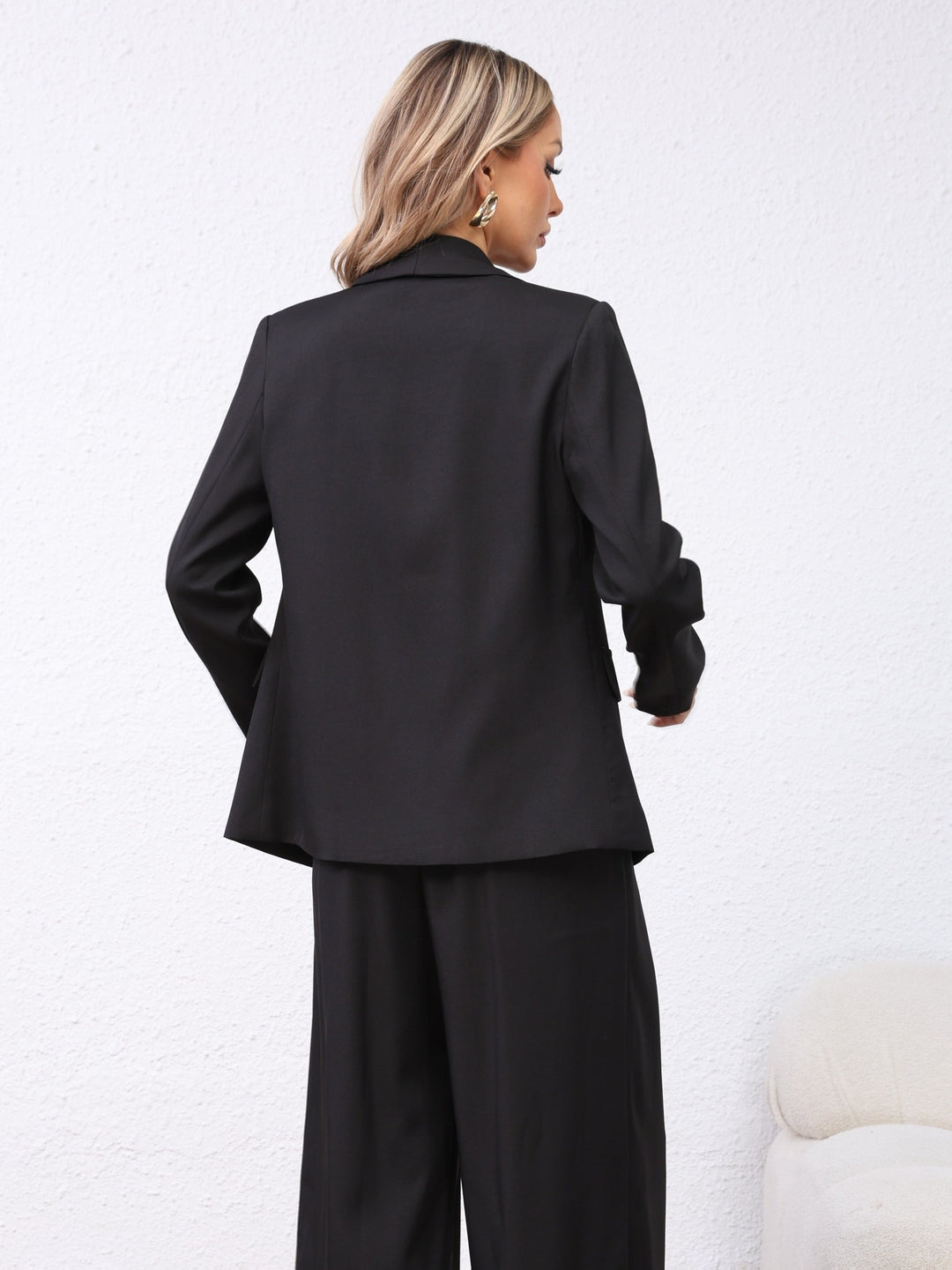 Claudia │ Women's Oversized Blazer And Wide Leg Trousers Two-Piece Set