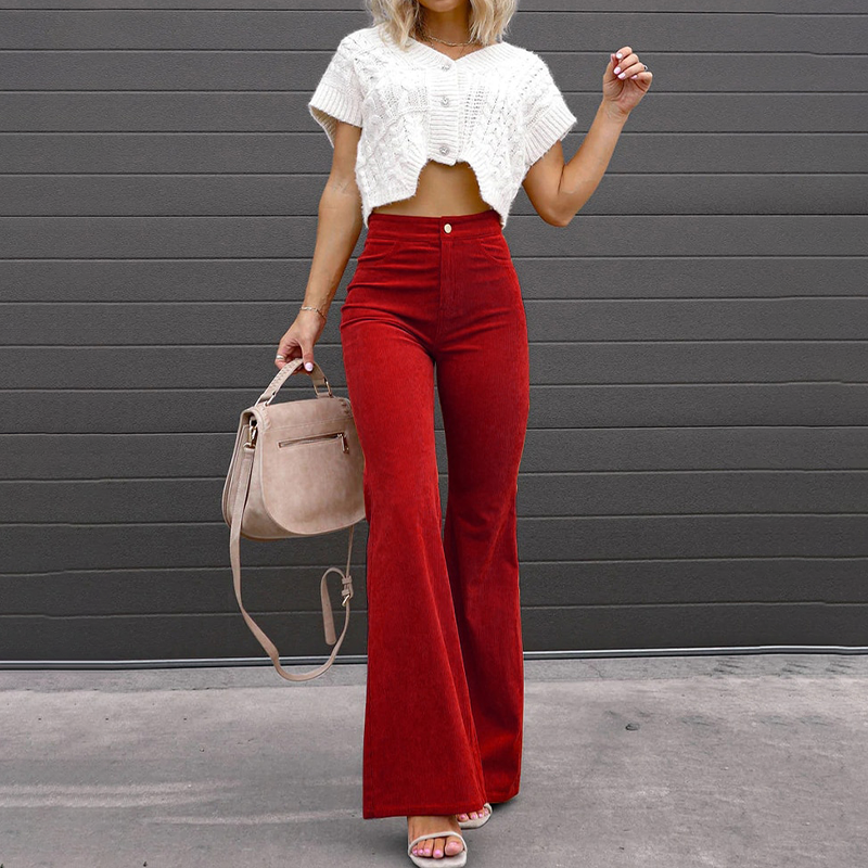 Beatrice │ Women's High-Rise Flared Trousers