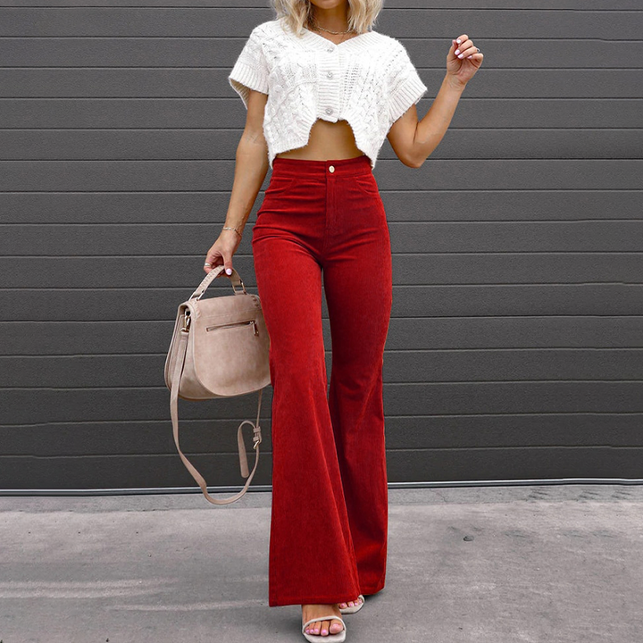 Beatrice │ Women's High-Rise Flared Trousers