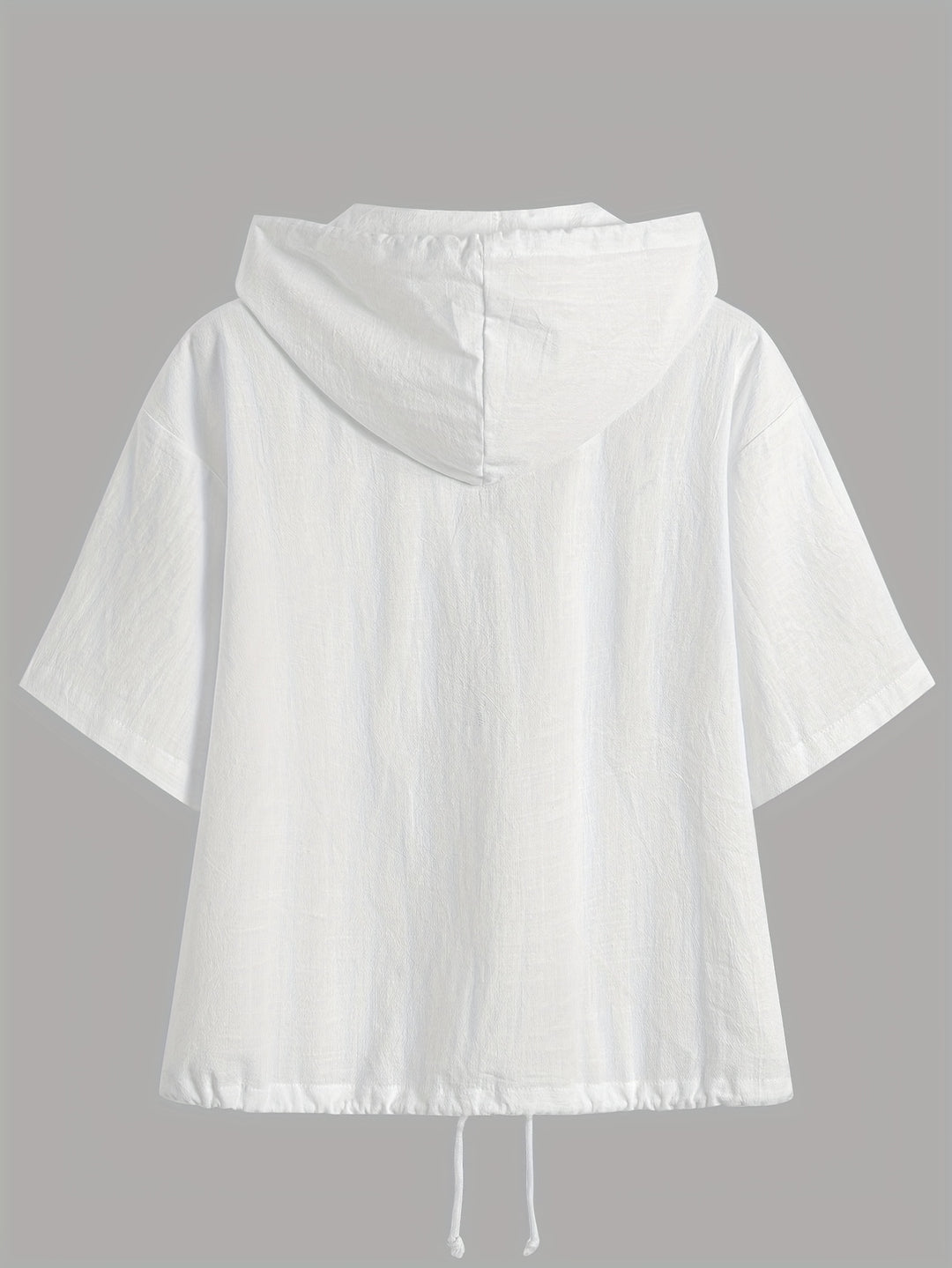 Harriet │ Women's Hooded Short Sleeve Zip Front Top