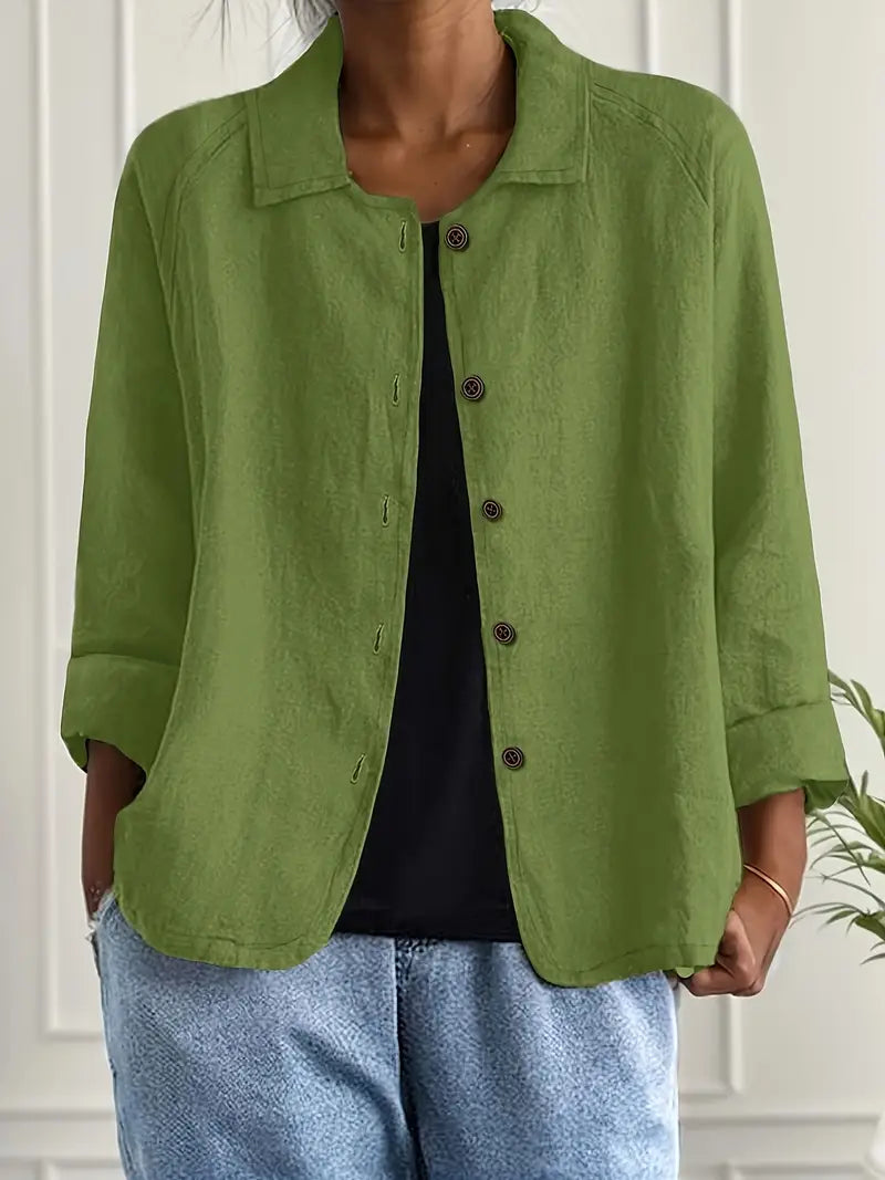 Zara │ Women's Lightweight Button Front Casual Jacket