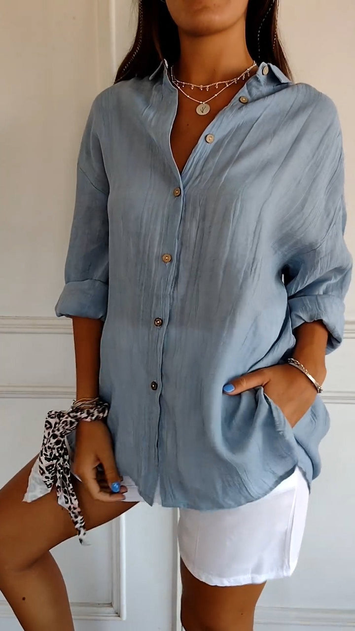 Refined Ladies' Shirt - Elena-Blue-S-State of Style
