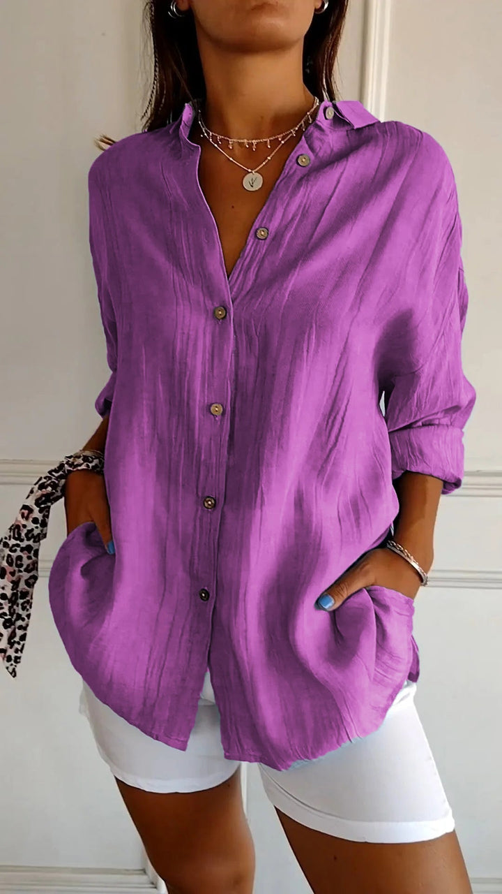 Refined Ladies' Shirt - Elena-Purple-S-State of Style