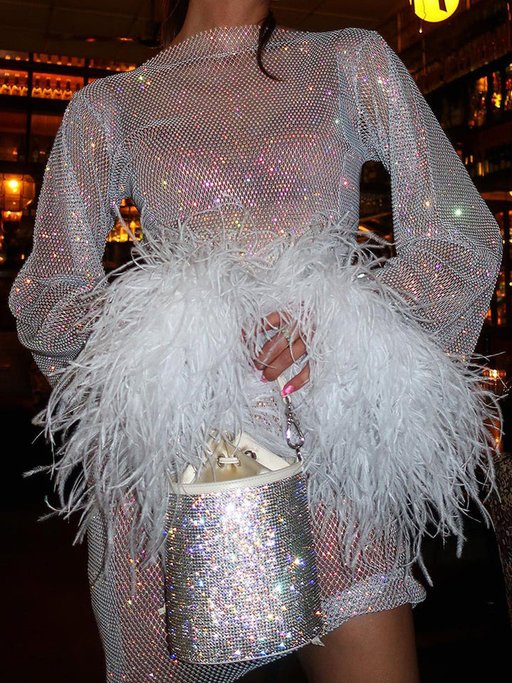 Shining Dress - Celeste-White-S-State of Style